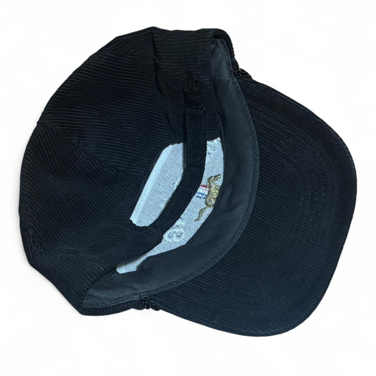 90s Black Corduroy Ford Mustang Trucker Hat