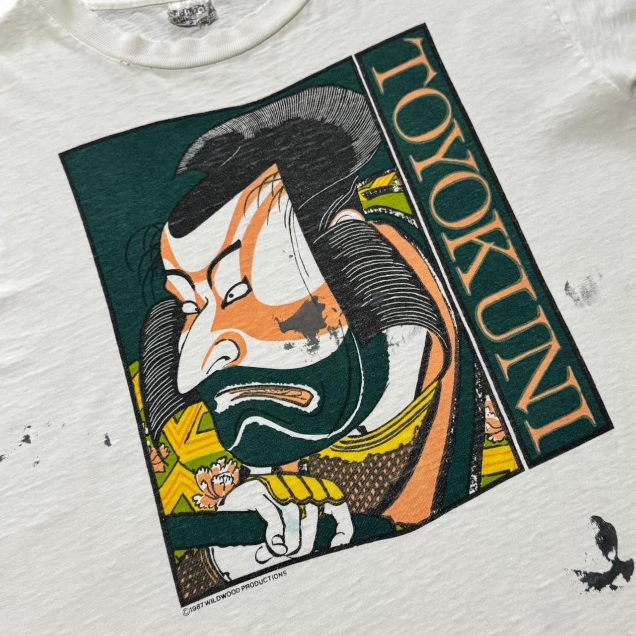 1987 Utagawa Toyokuni I Ukiyoe Samurai Shogun Art Tee