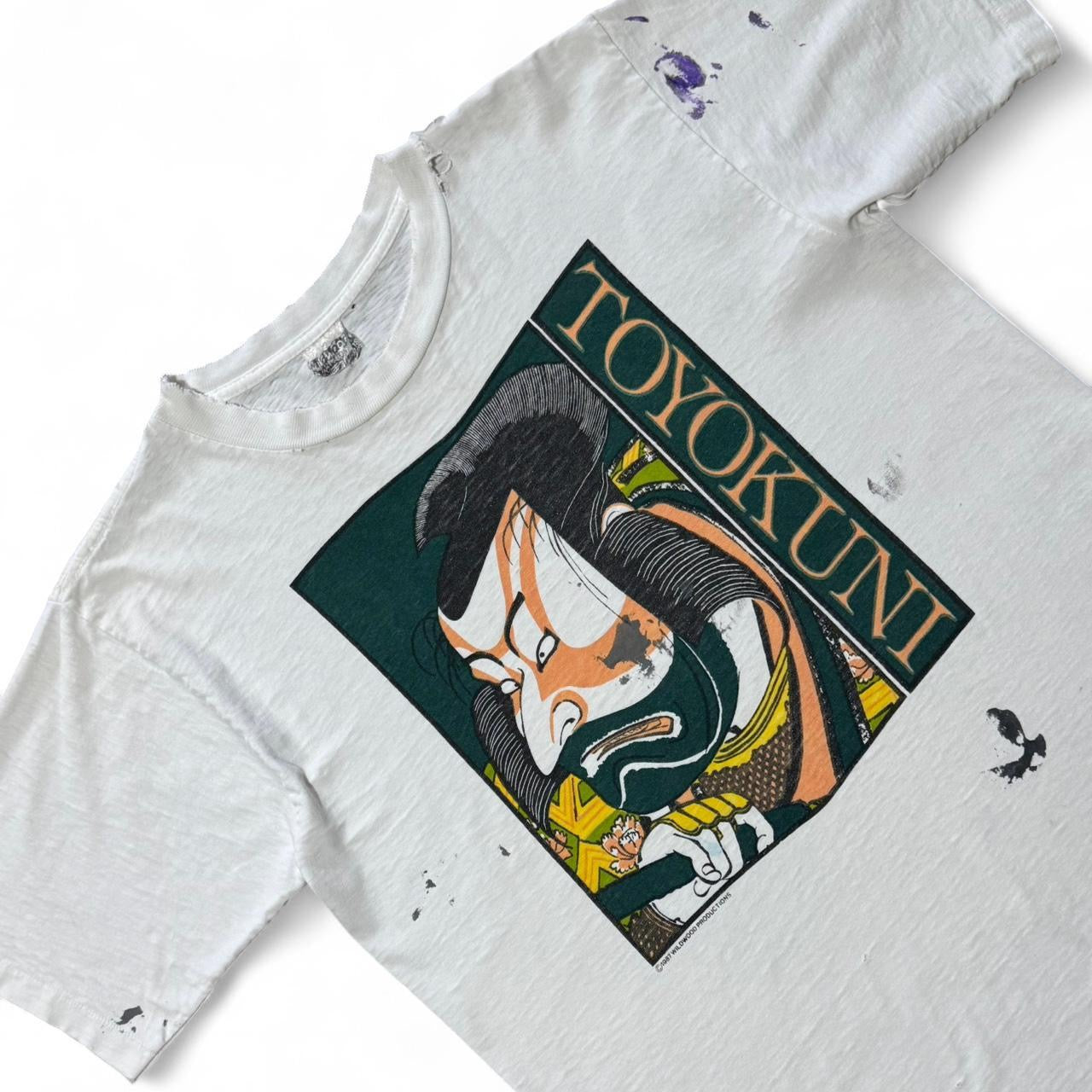 1987 Utagawa Toyokuni I Ukiyoe Samurai Shogun Art Tee