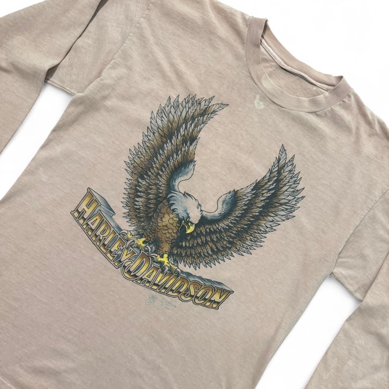 1989 Harley Davidson 3D Emblem Eagle Long Sleeve