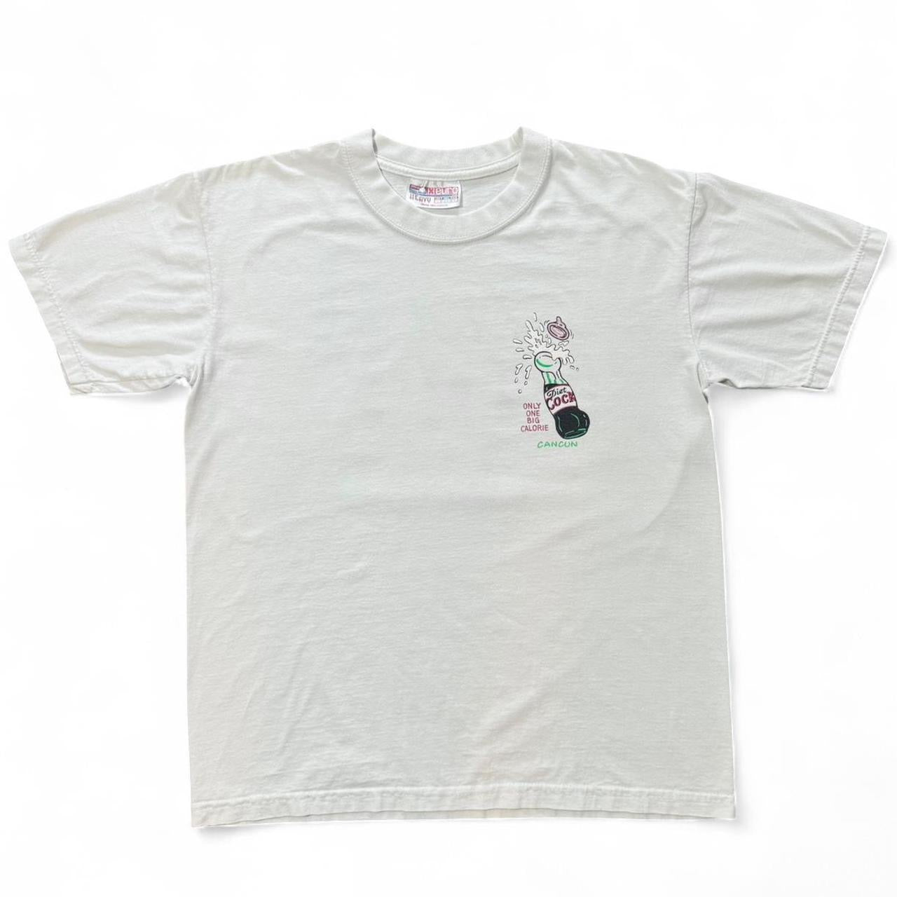 90s Lewd Novelty Coca-Cola Parody Diet Cock Joke Tee