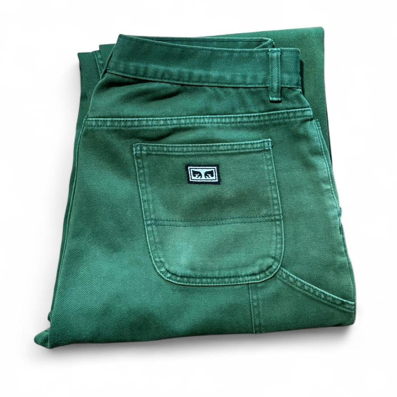 Faded Green Hardwork Obey Carpenter Pants