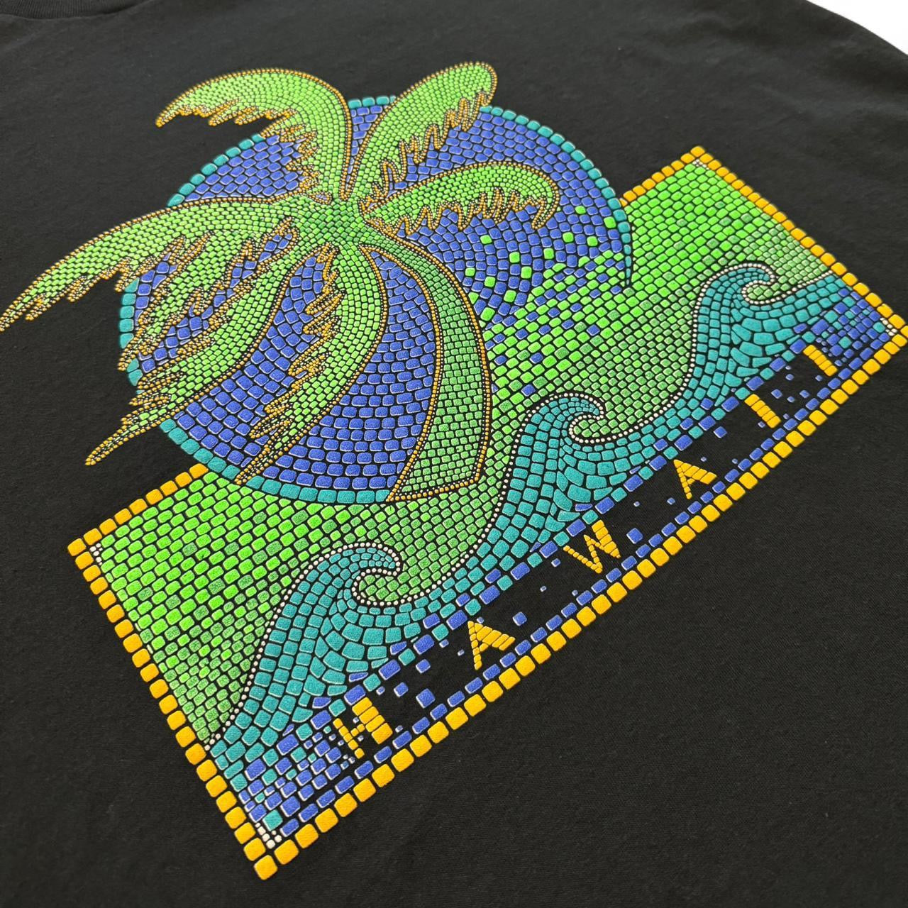 90s Puff Print Hawaii Palm Tree Tee