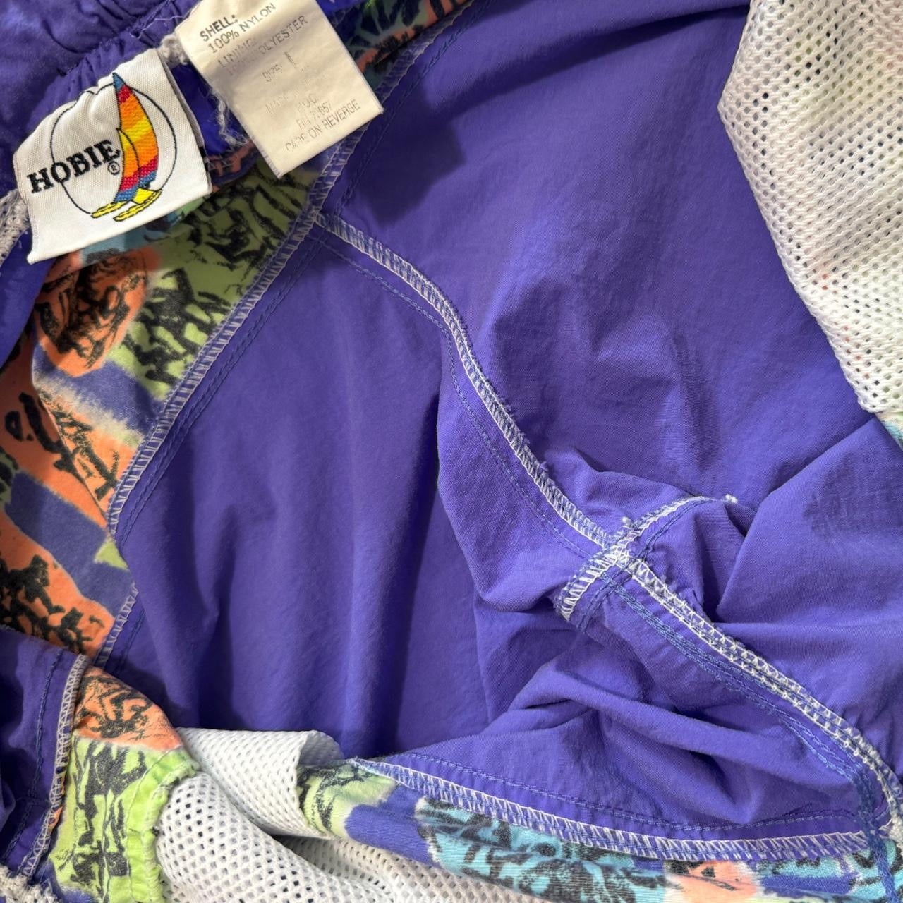 90s Hobie Patterned Swim Shorts