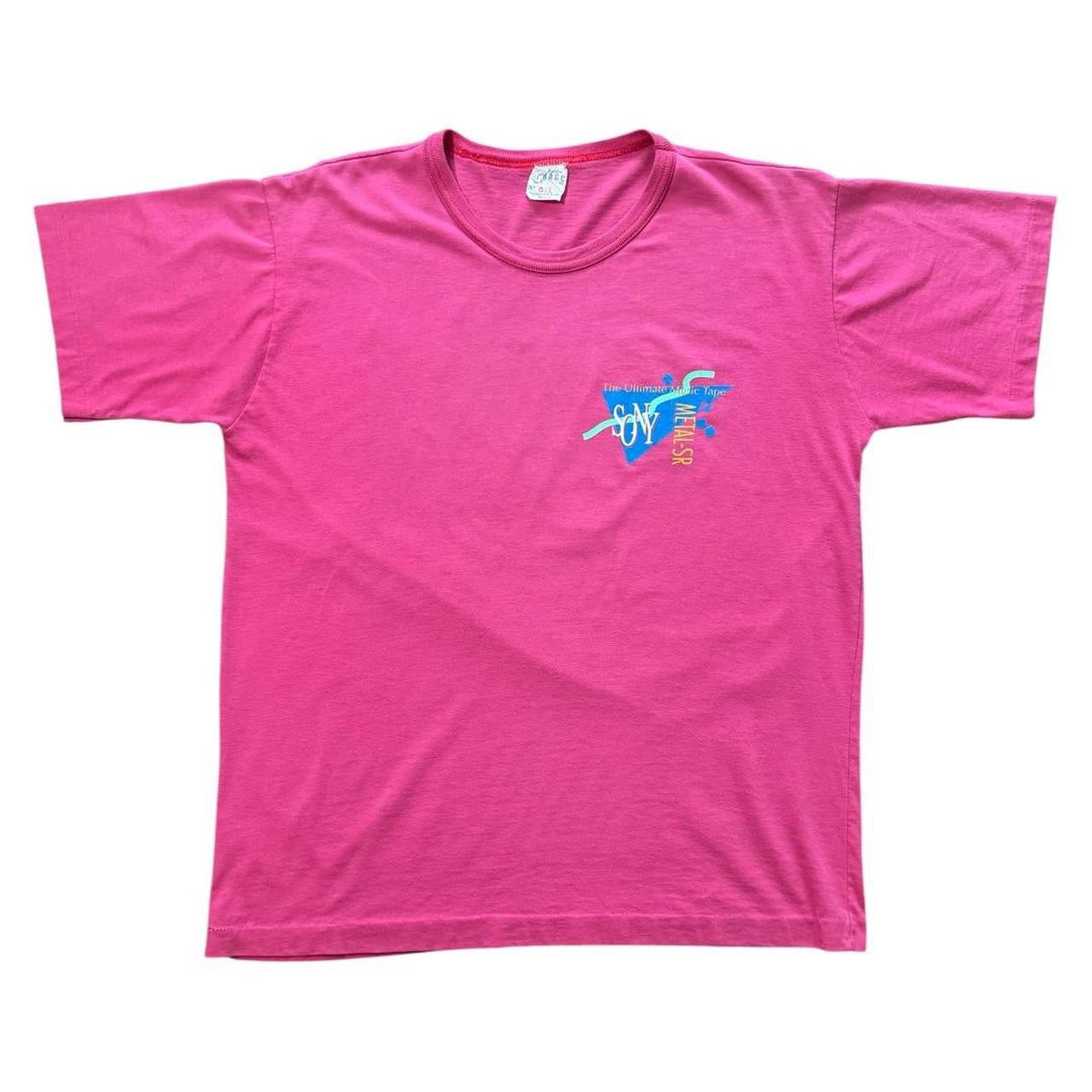 Vintage 80s Sony Music Tape Player T-shirt