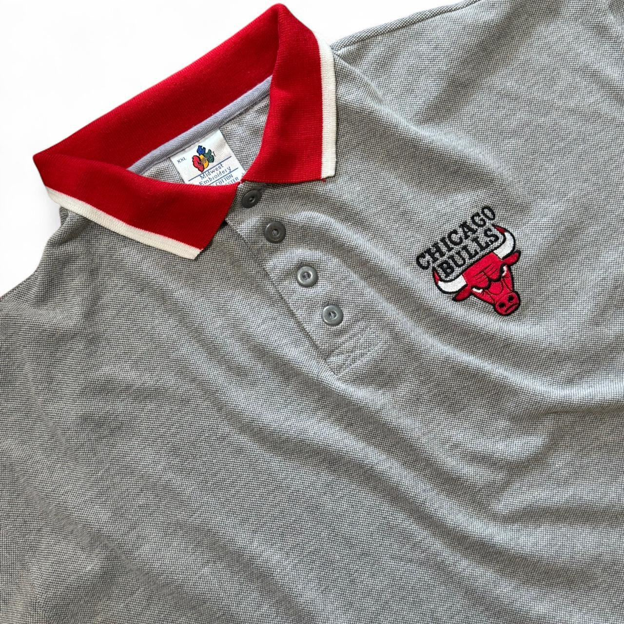 NBA Chicago Bulls y2k Basketball Polo Tee