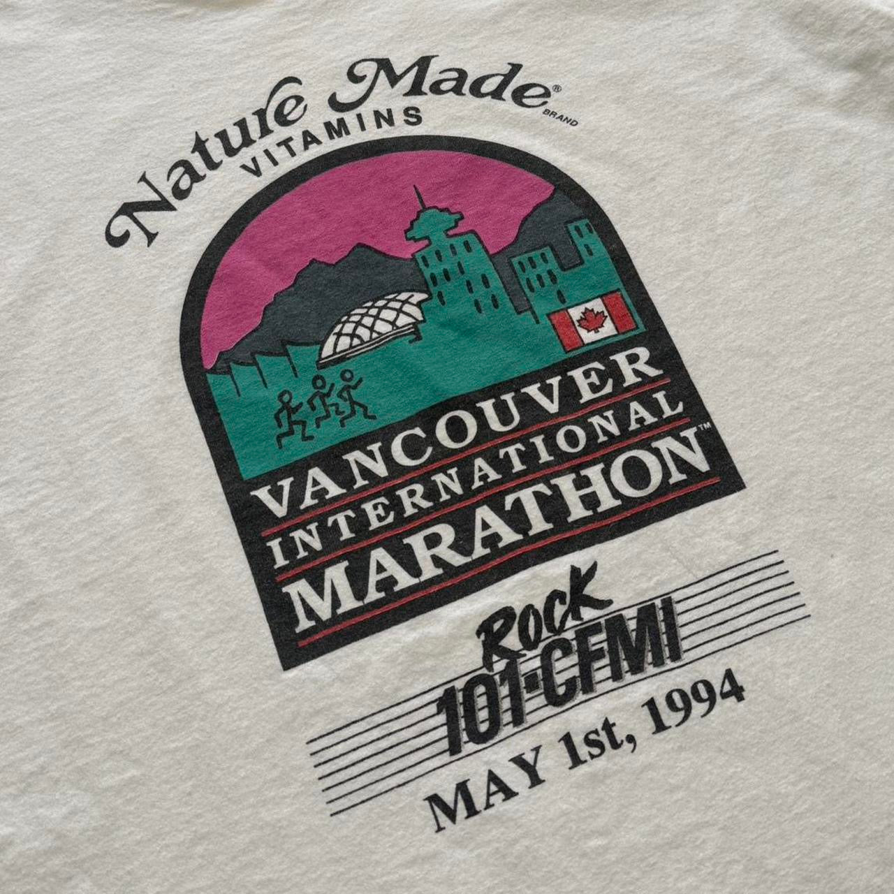 1994 Vancouver Marathon Rock 101 Radio Promo Running Tee
