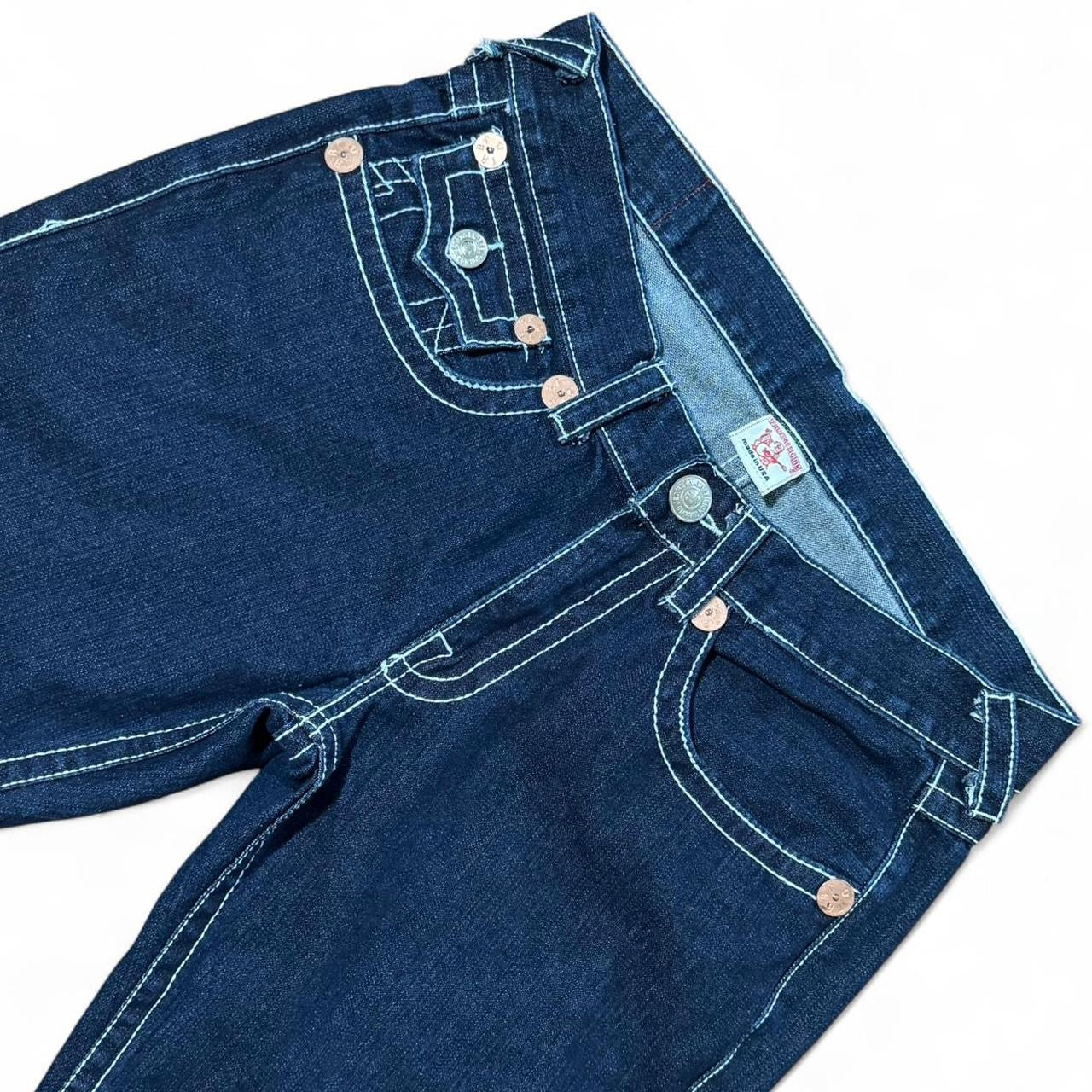 Y2K True Religion Blue Wash Denim Flare Joey Super T Jeans