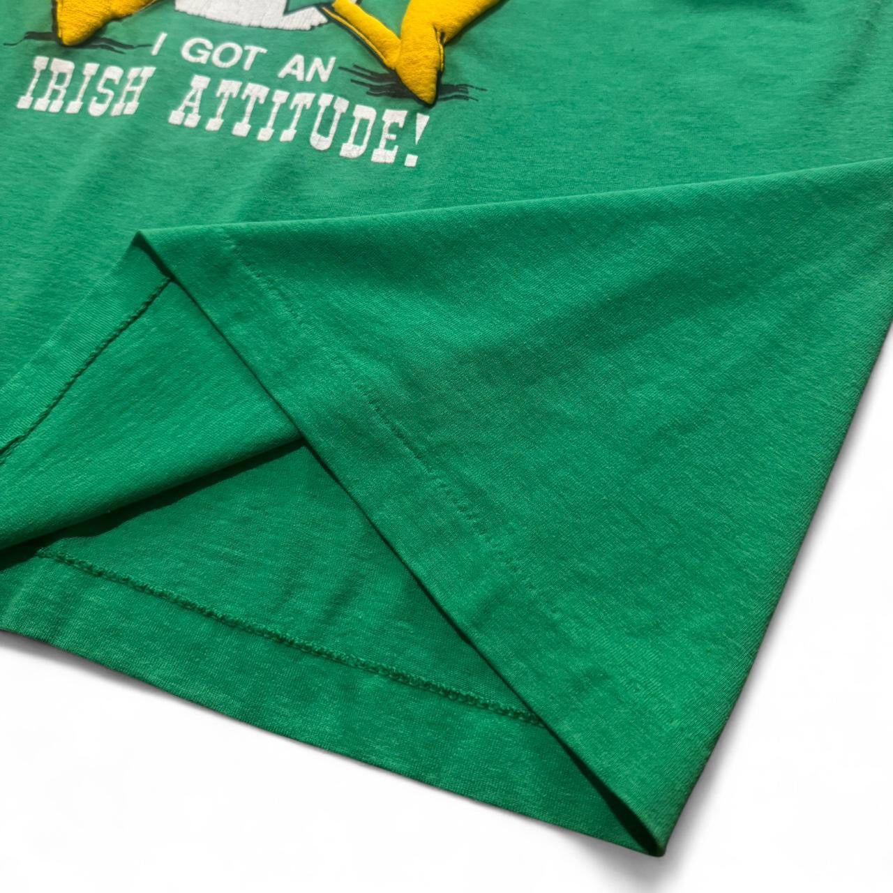 80s Puff Print The Green Tavern Irish Lucky Ducky 3D Tee