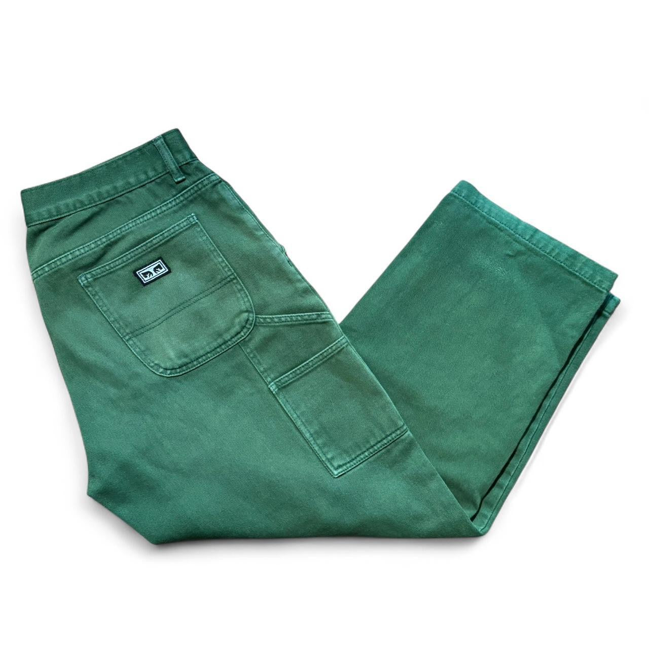 Faded Green Hardwork Obey Carpenter Pants