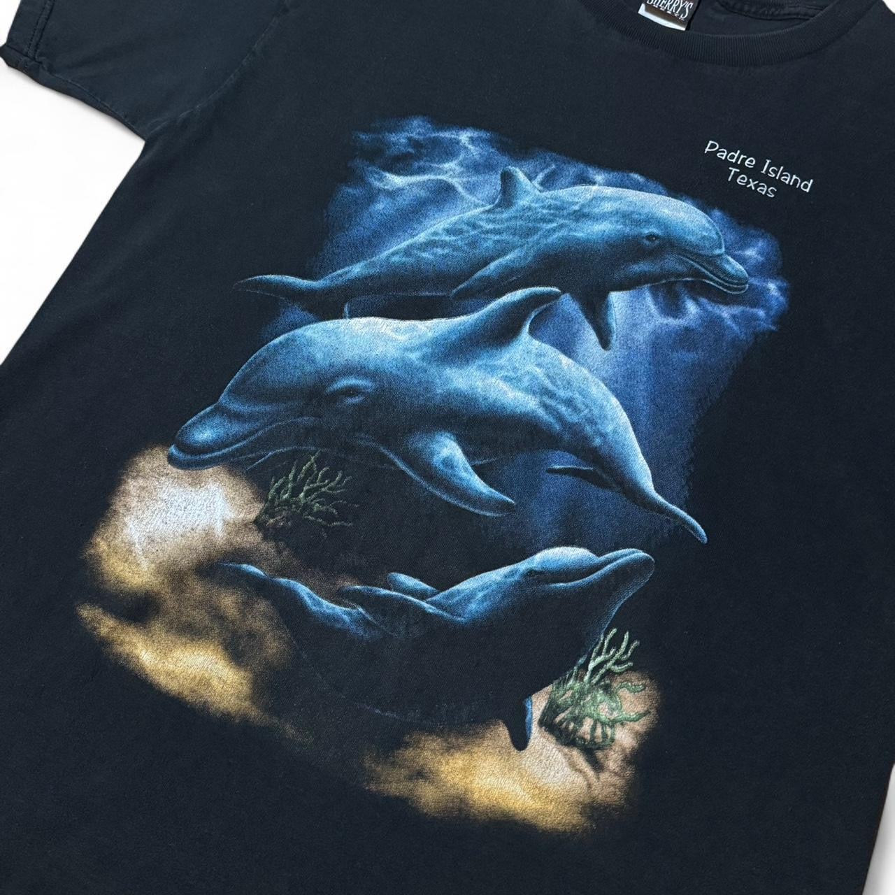 90s Padre Island Texas Dolphins Ocean Nature Tee