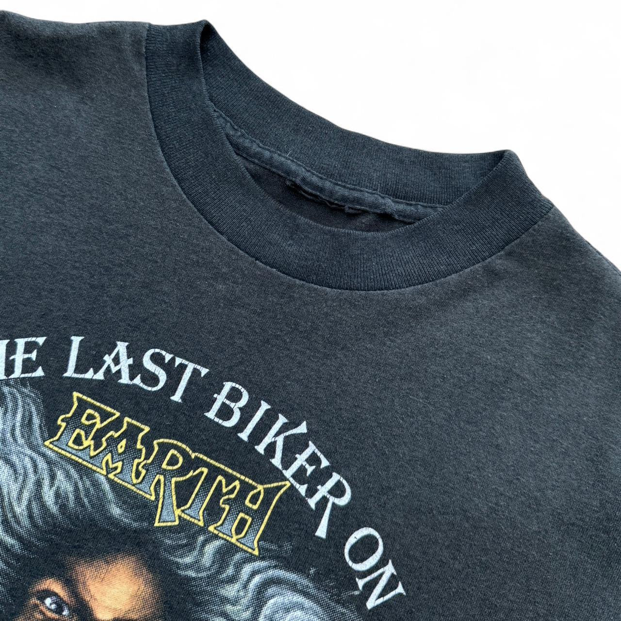 Rare Vintage 1990 Last Biker On Earth Wizard Harley Davidson Motorcycle Tee