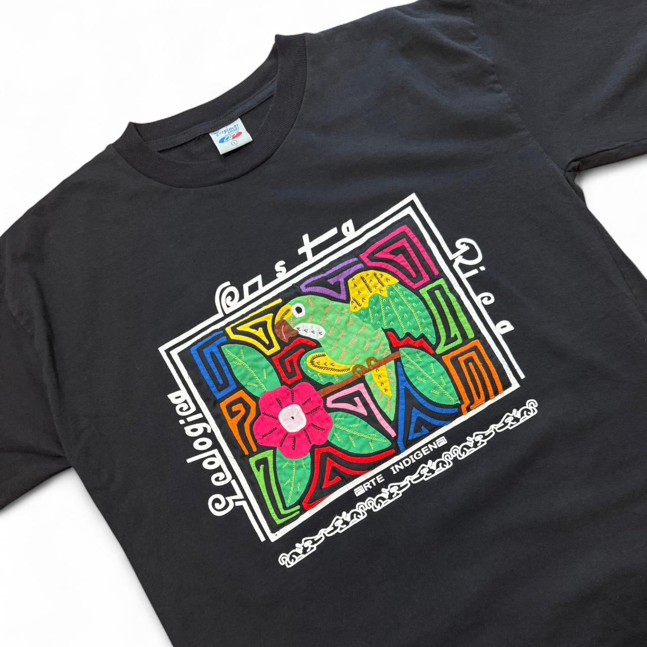90s Costa Rica Quilted Parrot Tee