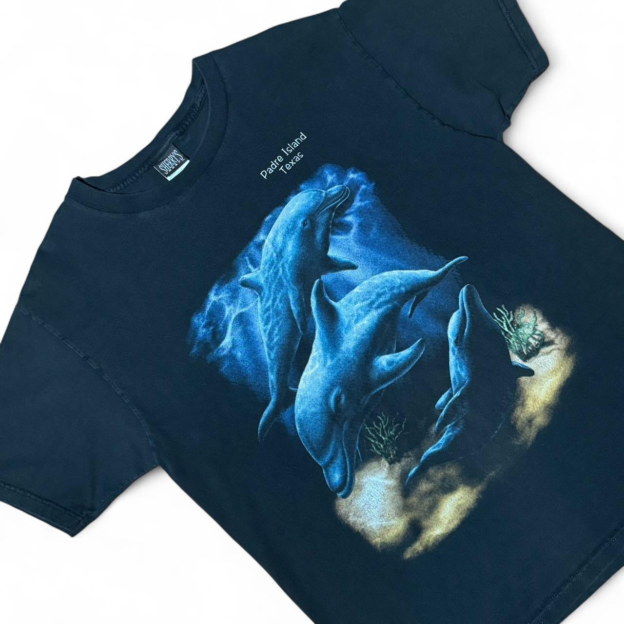 90s Padre Island Texas Dolphins Ocean Nature Tee