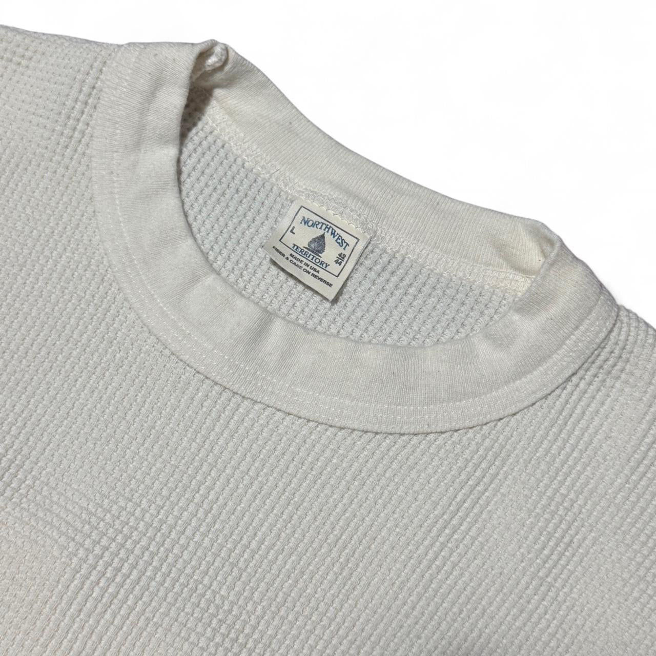 1970s Off White Cream/Beige Thermal Shirt