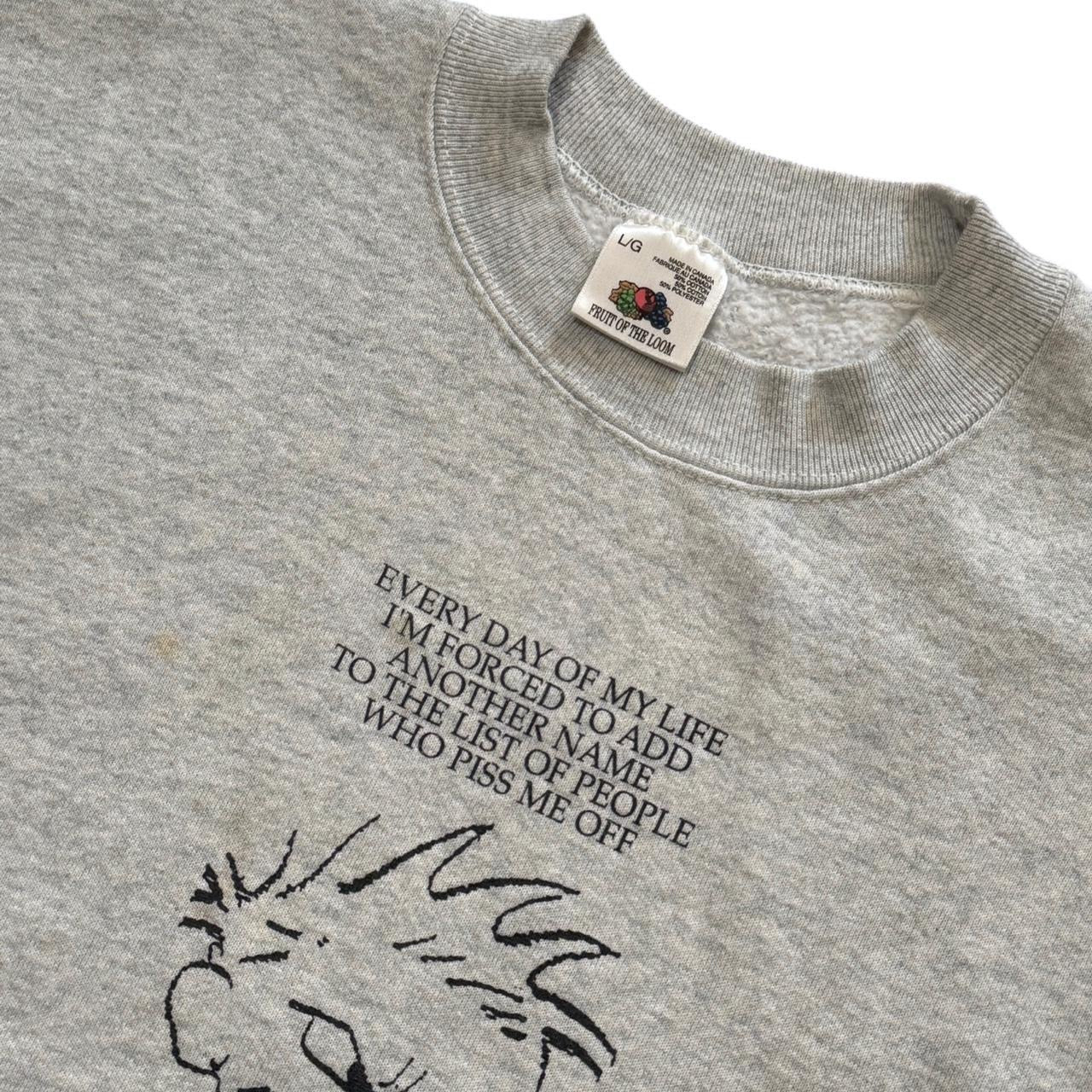 90s Calvin and Hobbes “Piss me Off” Crewneck