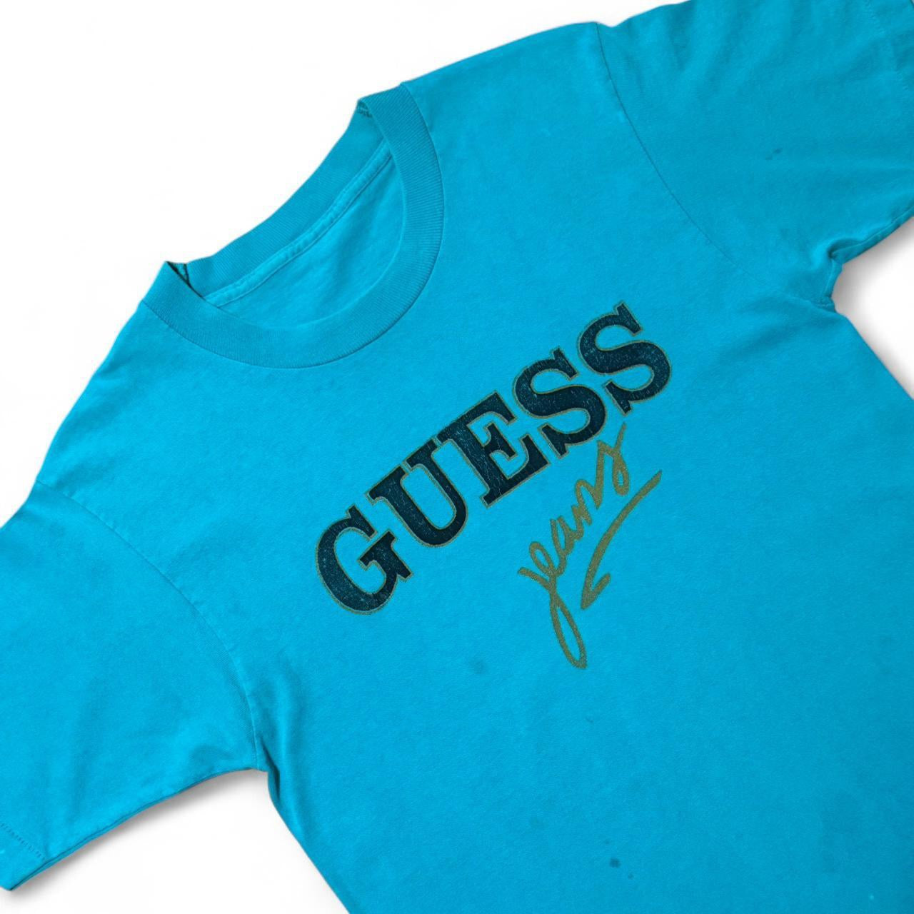 90s Guess Jeans Single Stitch Teal Tee