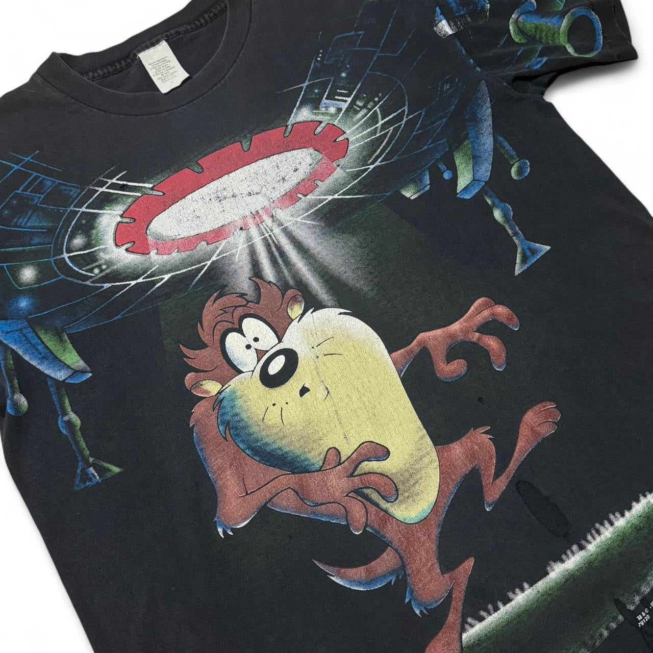 ‘97 Tasmanian Devil REJECTED UFO Alien Abduction Looney Tunes Tee