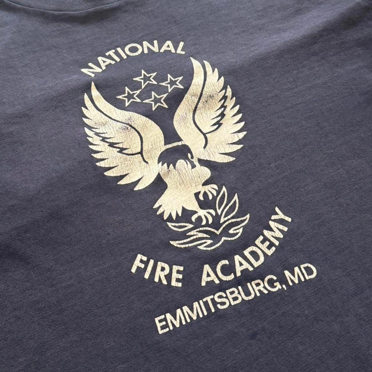 70s National Fire Academy Maryland Navy Blue Tee