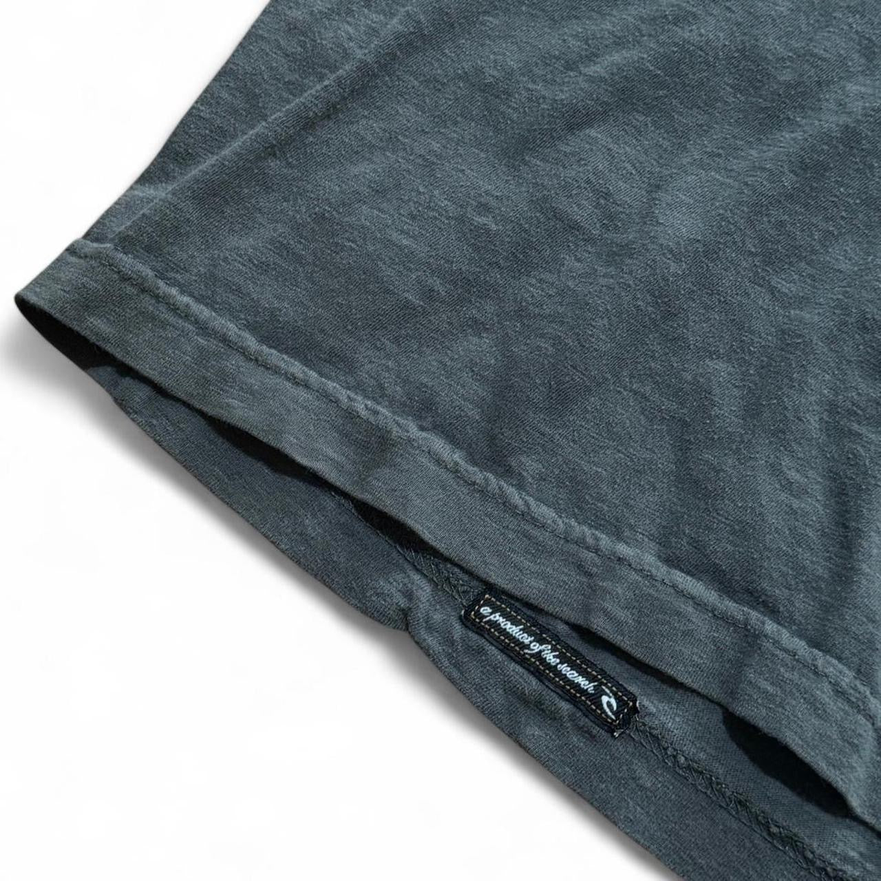 Y2K Grey Ripcurl Surf Graphic Polo Shirt