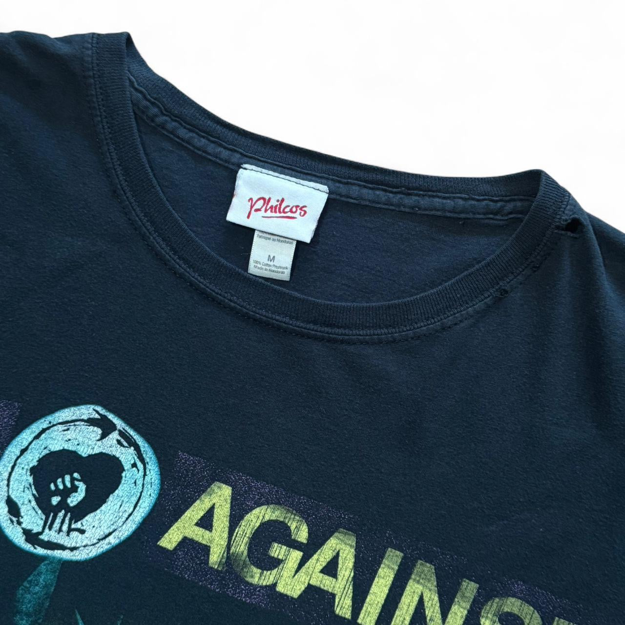 Y2K Rise Against Liberty Statue Band Merch Tee