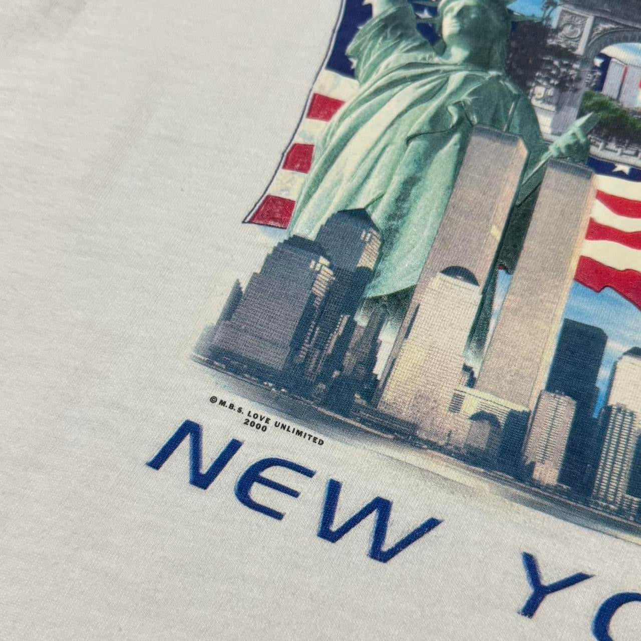 Y2K New York Souvenir Twin Towers Pre 9/11 Tourism Tee