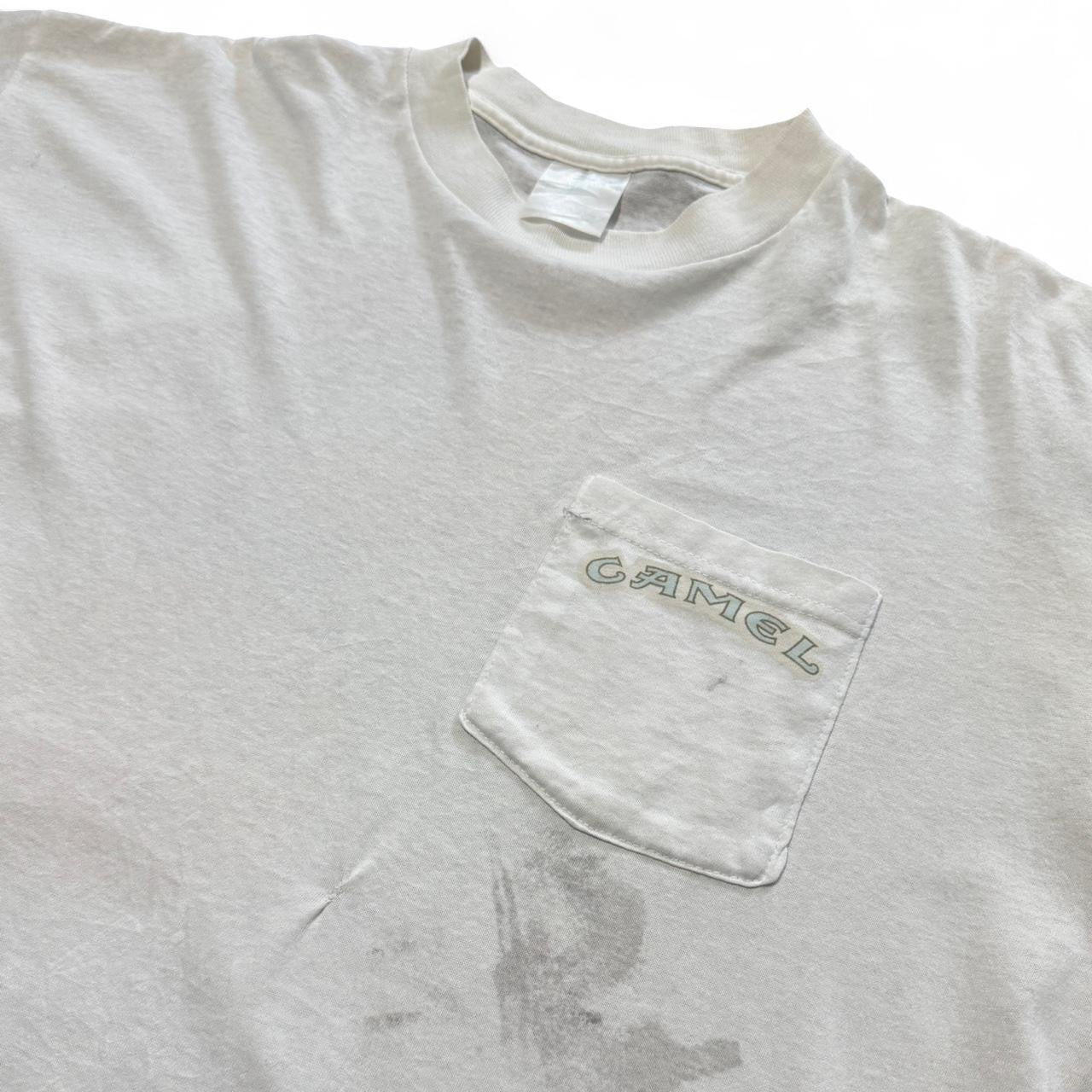 90s Distressed Joe Camel Cigarettes Pool Table Billiards Tee