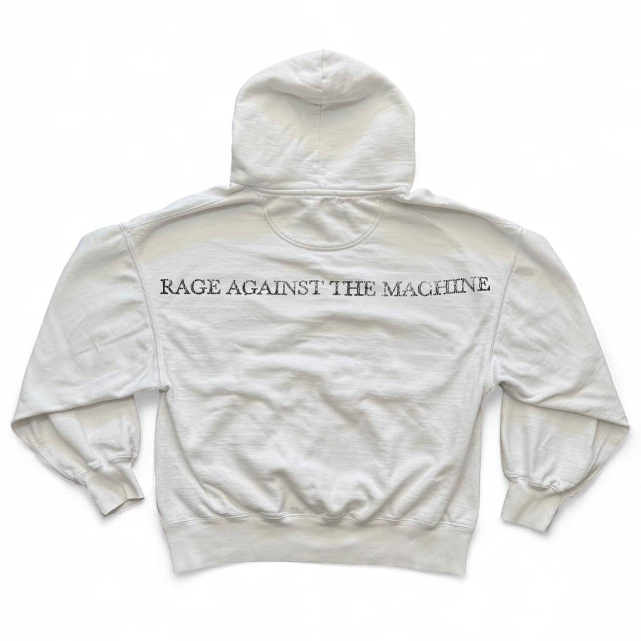 2018 Rage Against the Machine White Hoodie