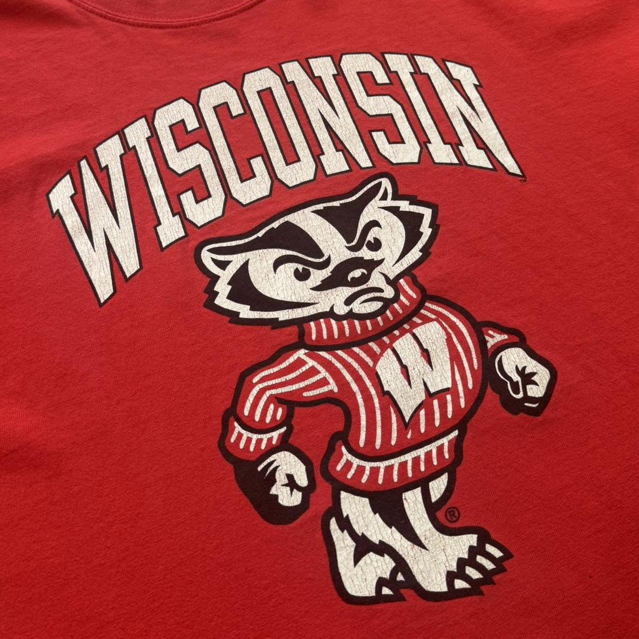 Y2K Wisconsin Badgers Red NCAA Football