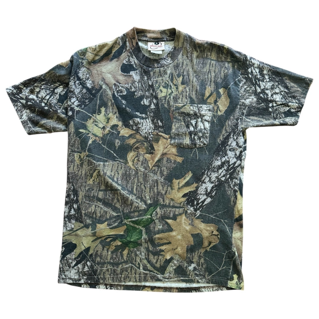 Y2K Mossy Oak Camouflage Pocket Tee