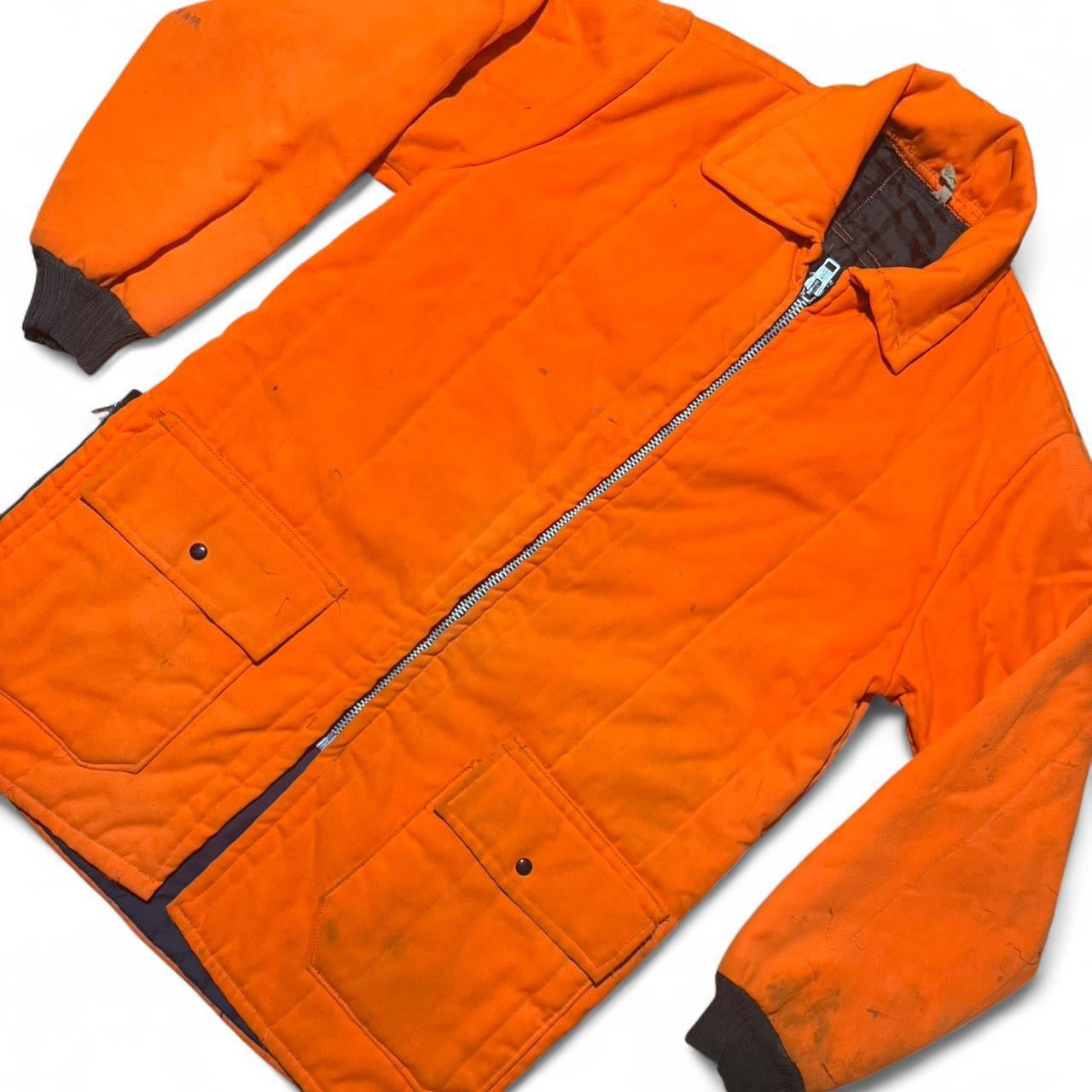 70s Simco Custom Altered Heavyweight Orange Hunting Jacket