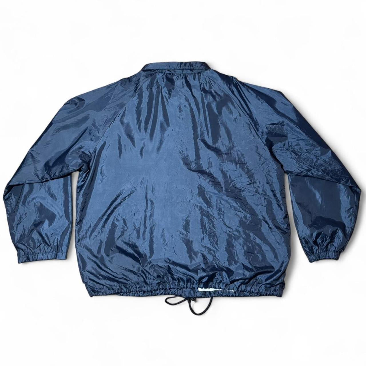 90s Navy Blue Law Pro Windbreaker Button Up Jacket