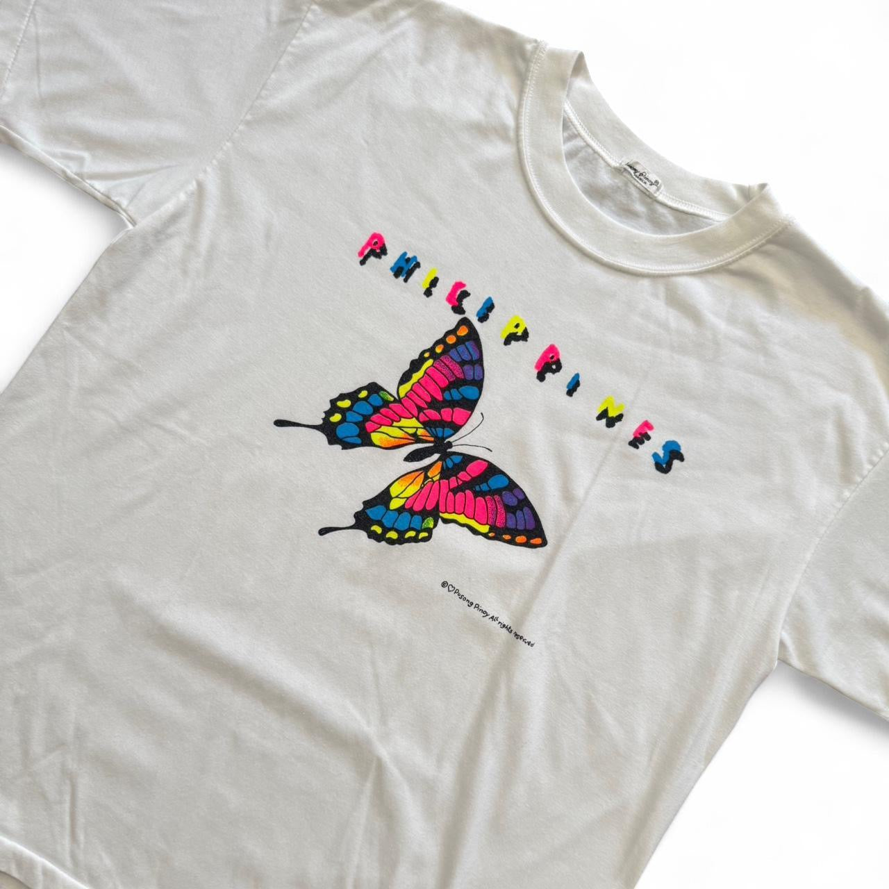 90s Philippines Butterfly Rainbow Graphic Tee
