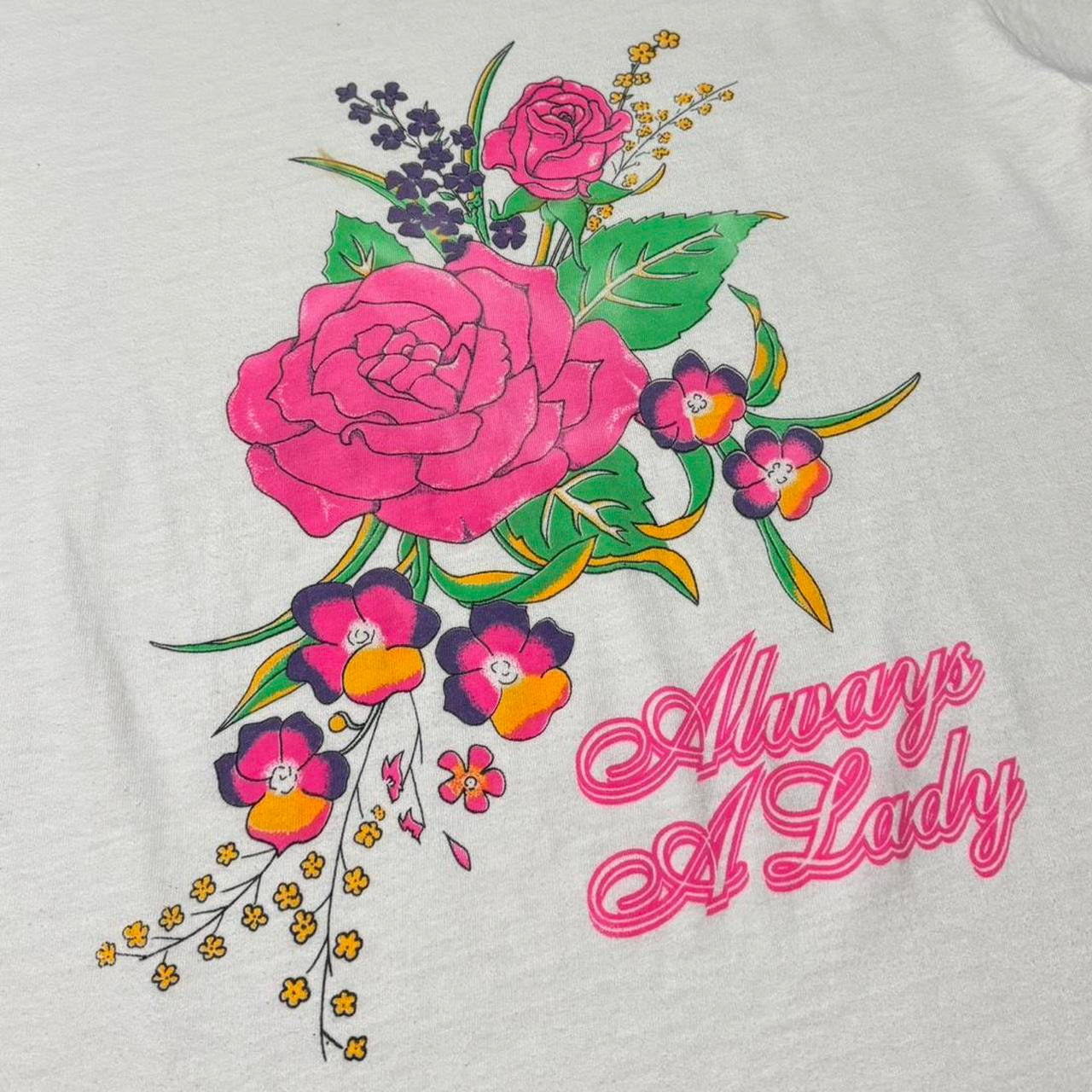 90s Always A Lady Floral Graphic Tee
