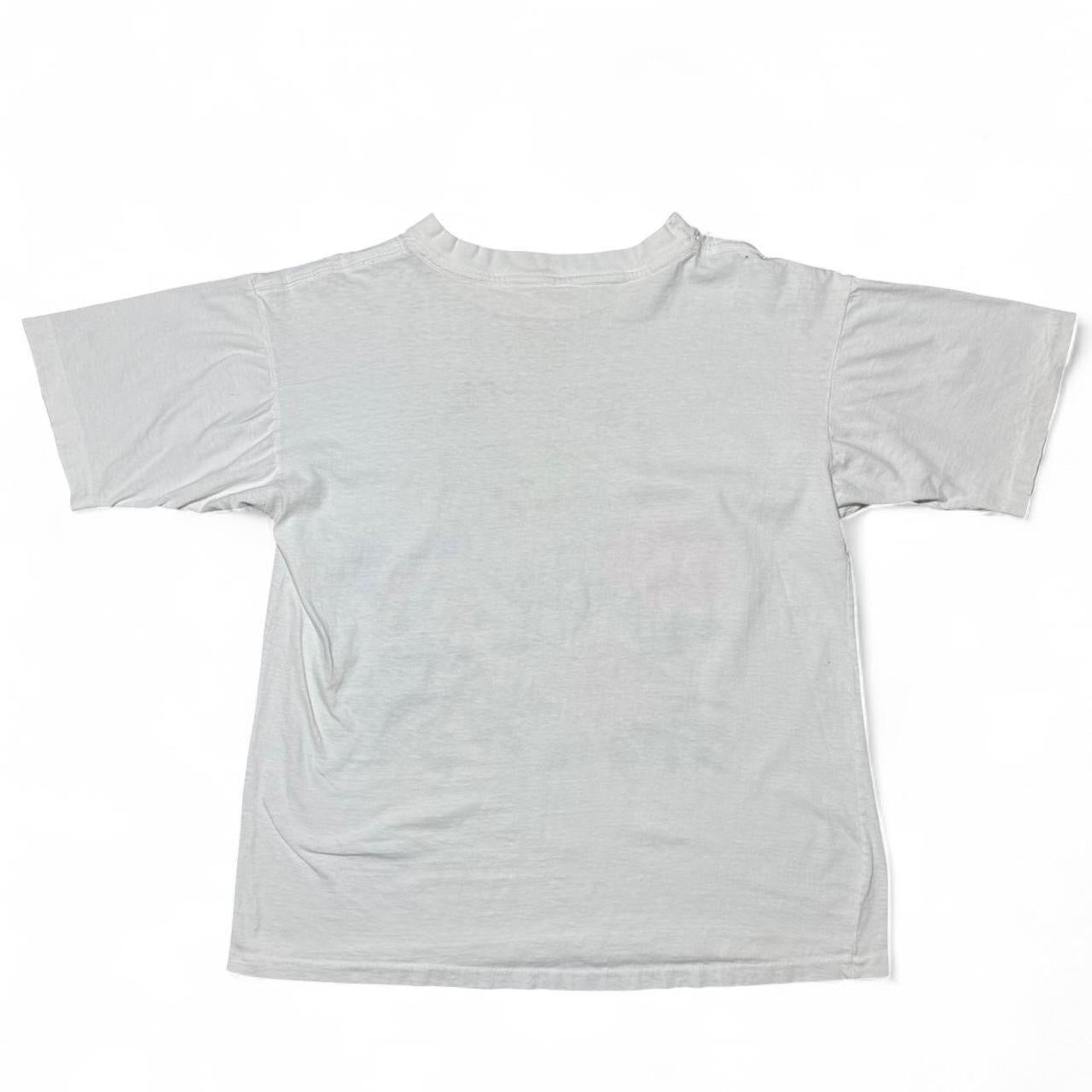 Vintage 90s Glitter Graphic Kitty Cat Kitten Flower Retro Tee