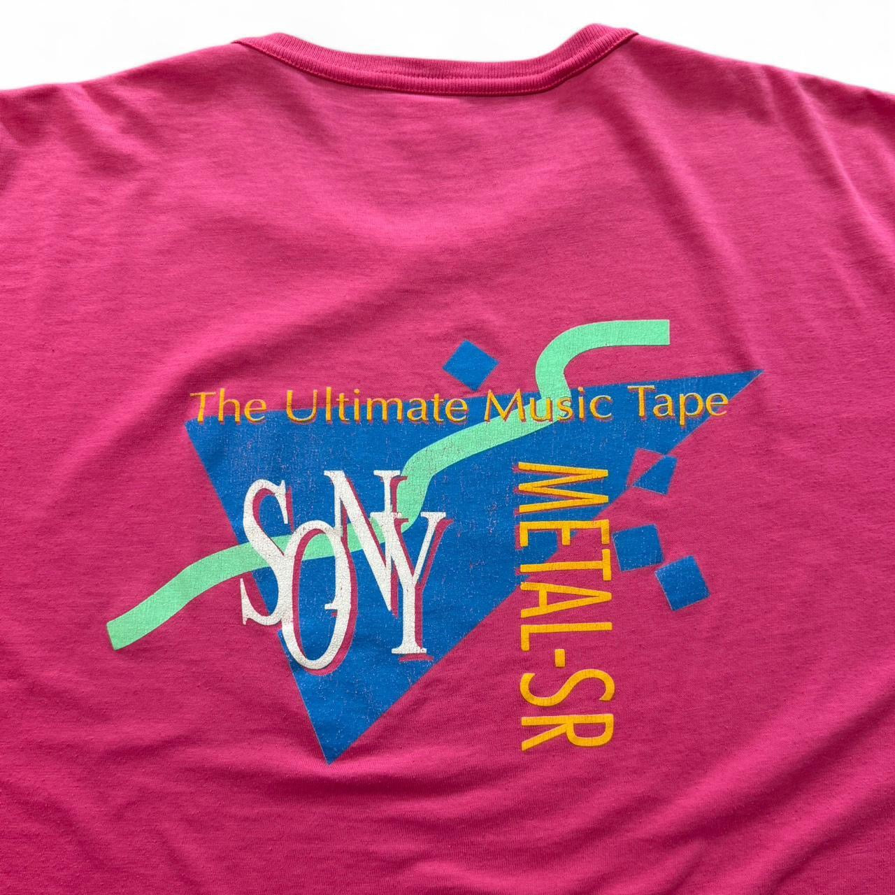 Vintage 80s Sony Music Tape Player T-shirt