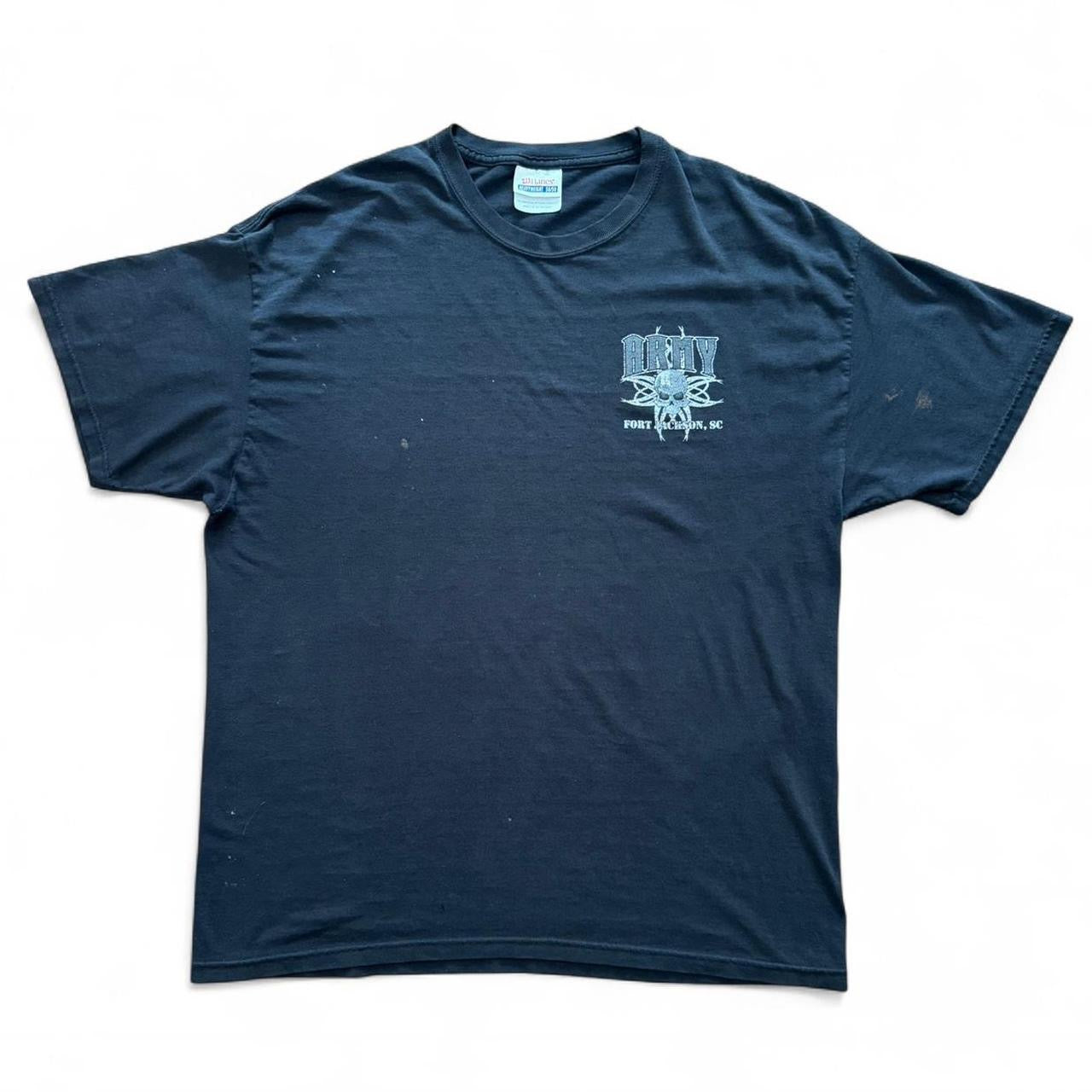 Vintage Distressed Thin Army Skull T-shirt
