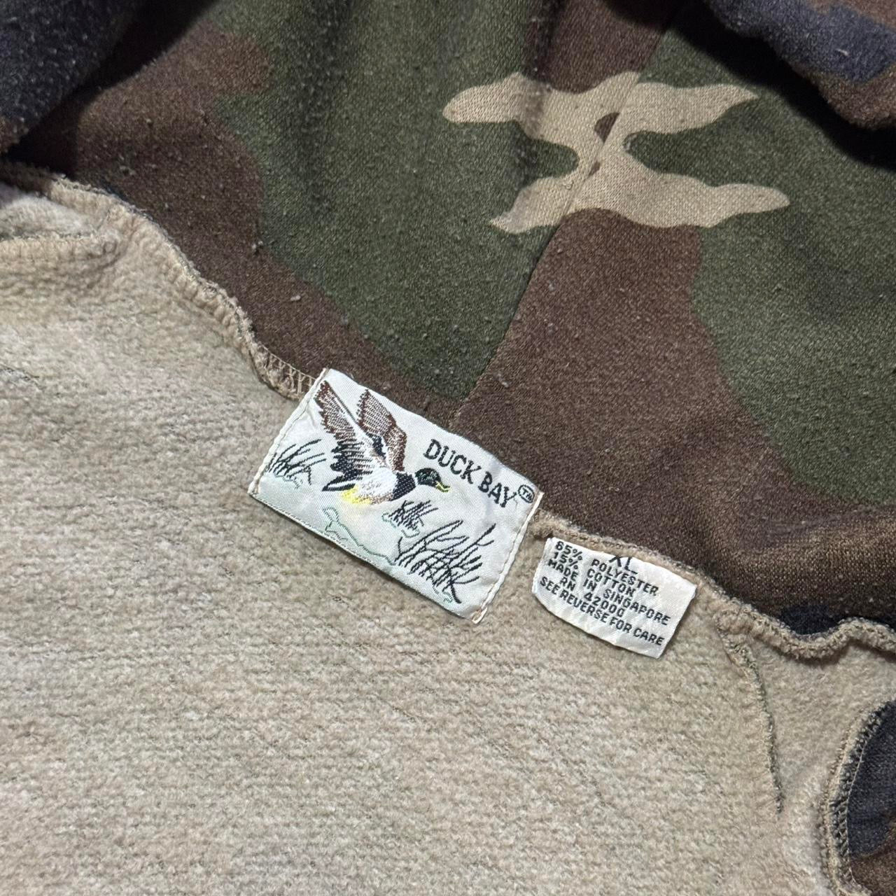 90s Camouflage Hunting Zip Up Hoodie Sweater