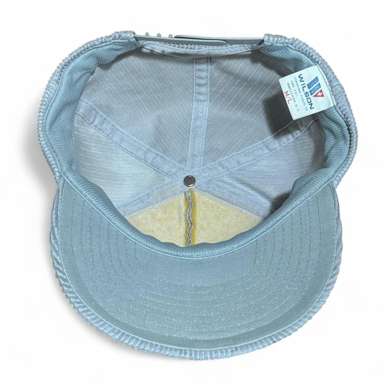 90s Inland Kenworth Grey Corduroy Wolf Graphic Snapback