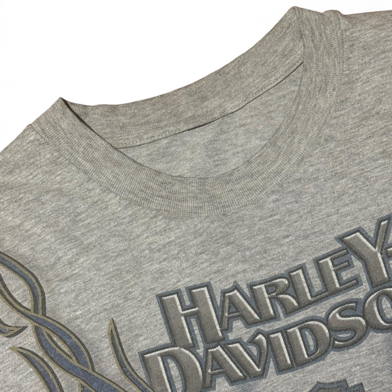 Y2K Double Sided Blue Flame Harley Long Sleeve