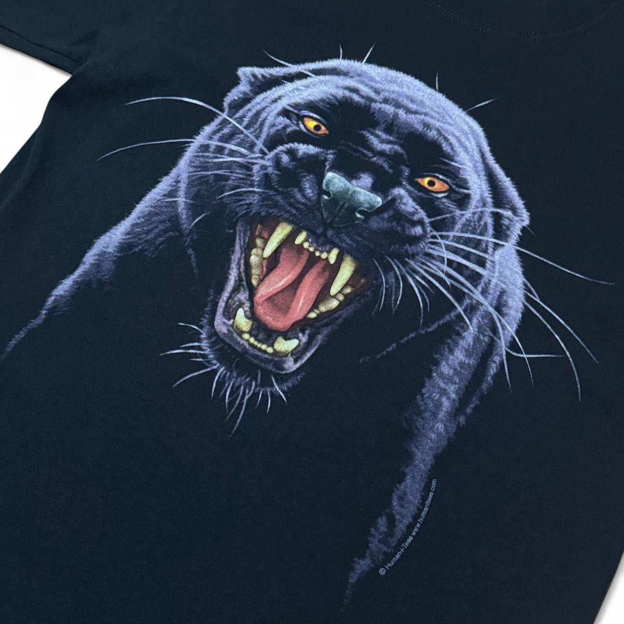 90s Human-i-Tees Black Panther Prowl Cat Tee