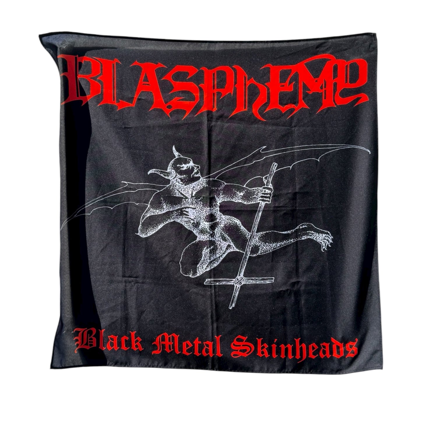 Blasphemy Black Metal Wall Tapestry