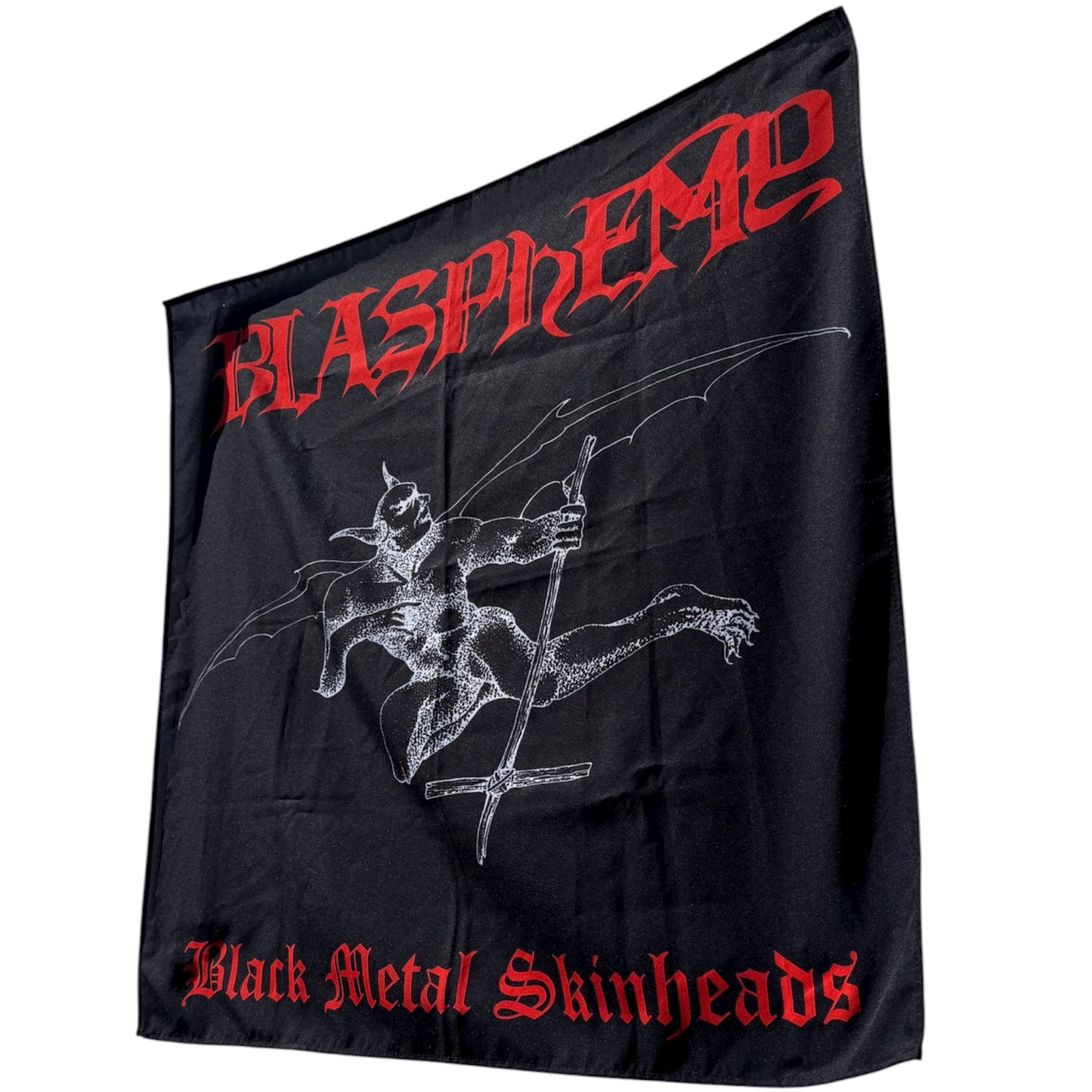 Blasphemy Black Metal Wall Tapestry