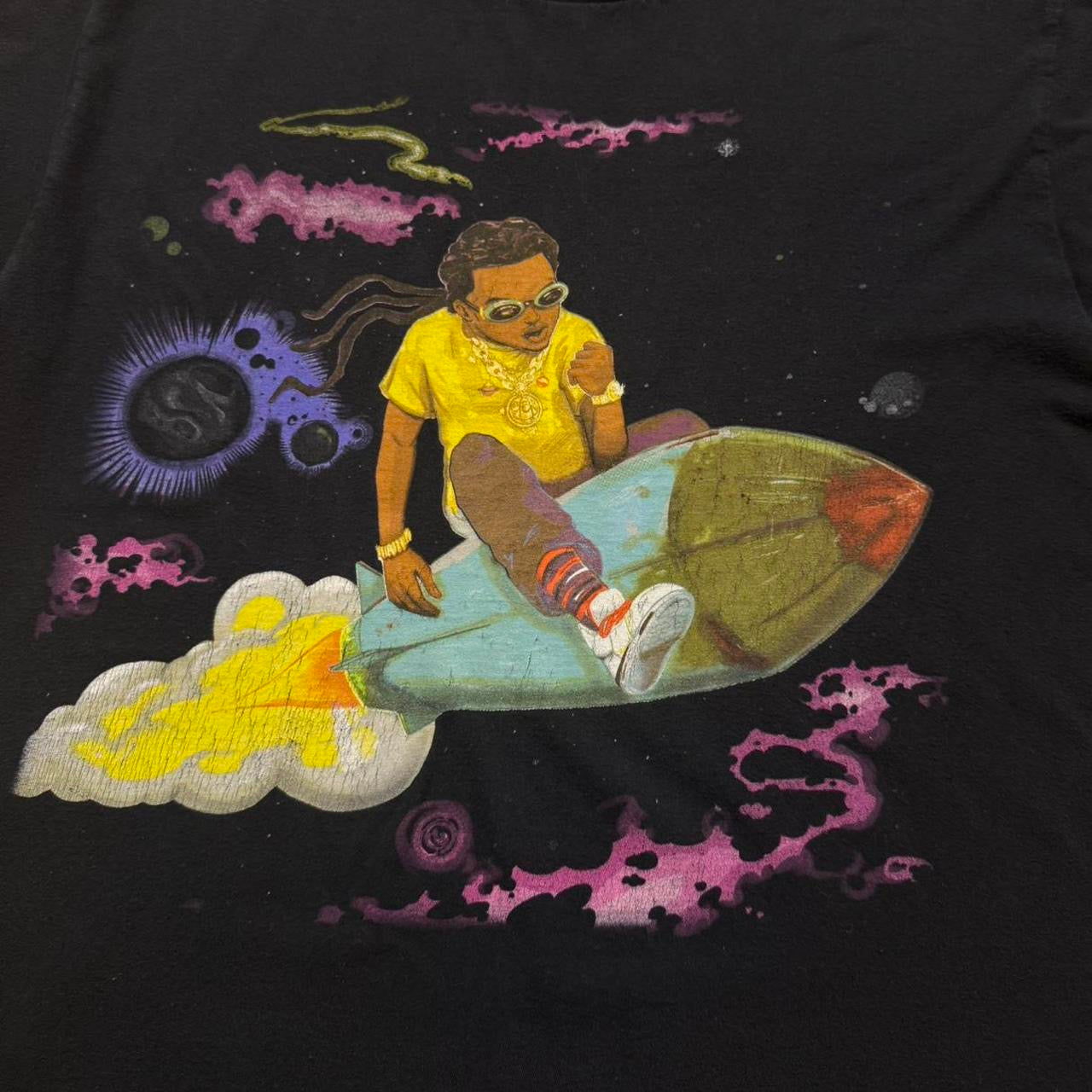 Migos Rapper Takeoff The Last Rocket Hip Hop Tee