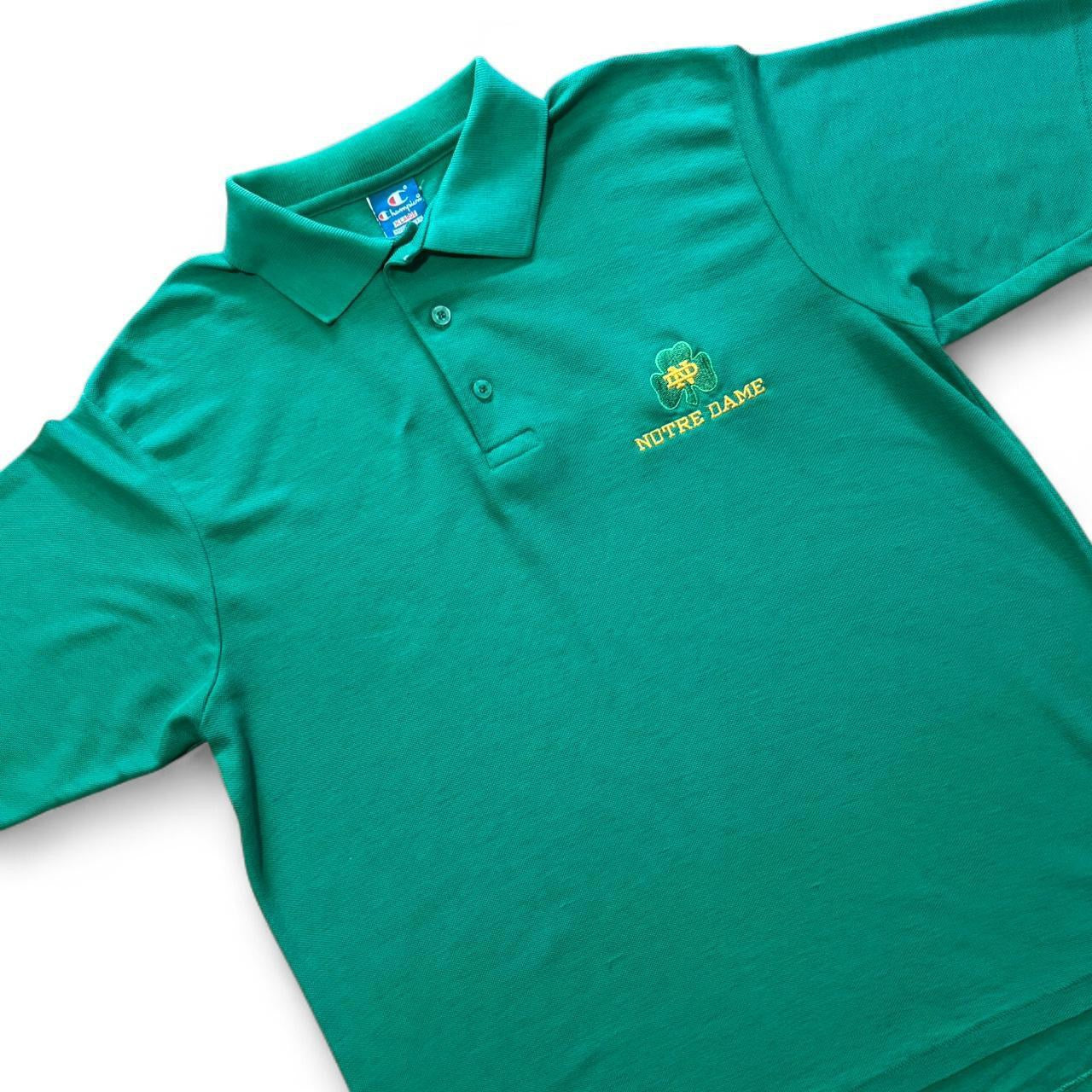 90s Champion Notre Damn Green Polo