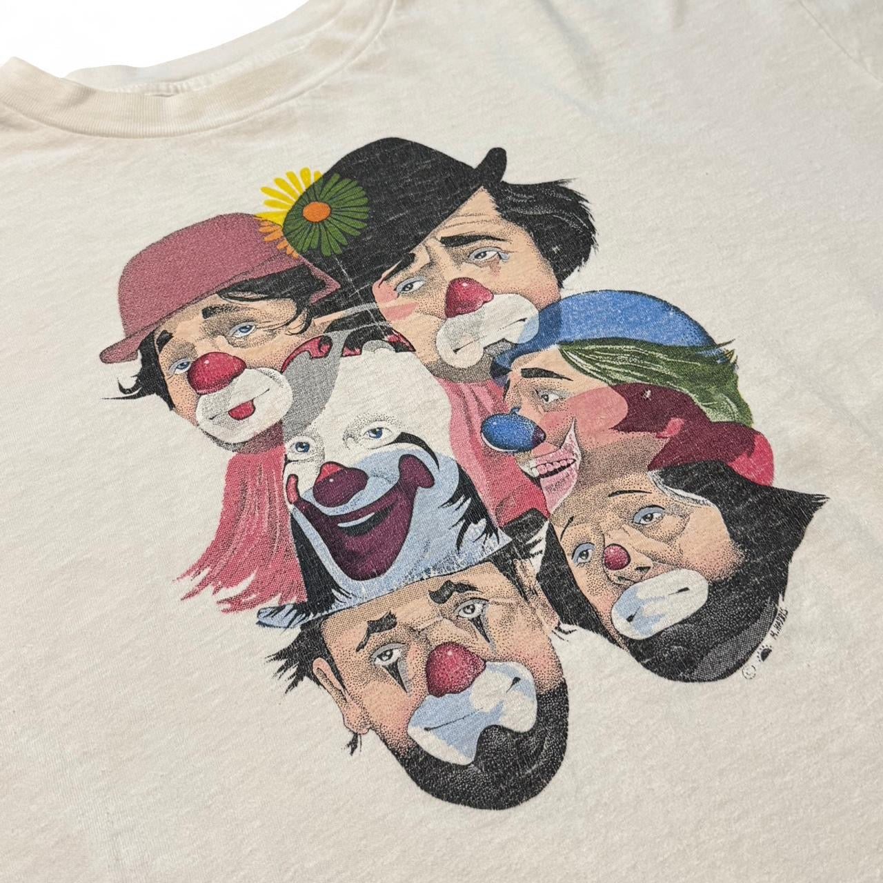 90s M. Harris Sad Clowns Art Tee