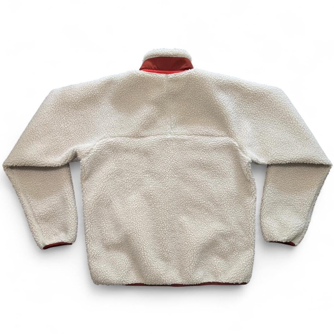 Cream/Red Patagonia Fleece Retro-X Jacket