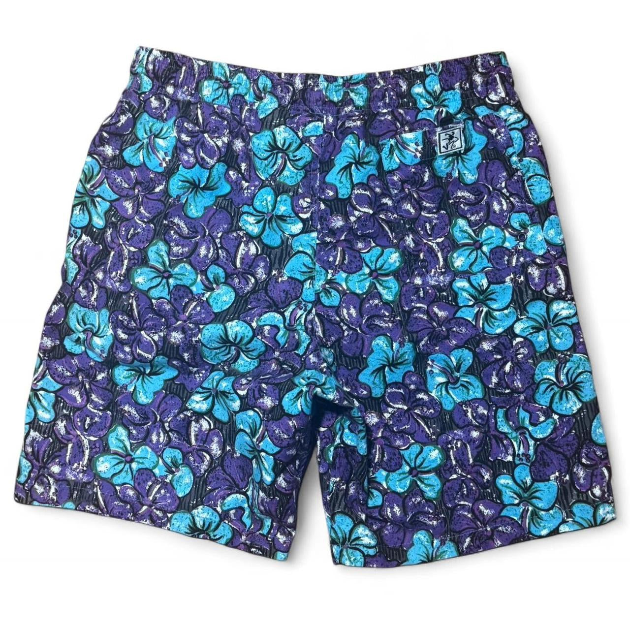 Vintage Ocean Pacific Hawaiian Floral Board Shorts