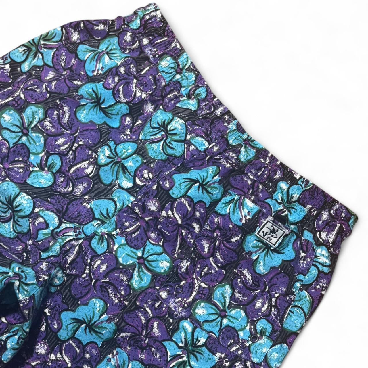 Vintage Ocean Pacific Hawaiian Floral Board Shorts