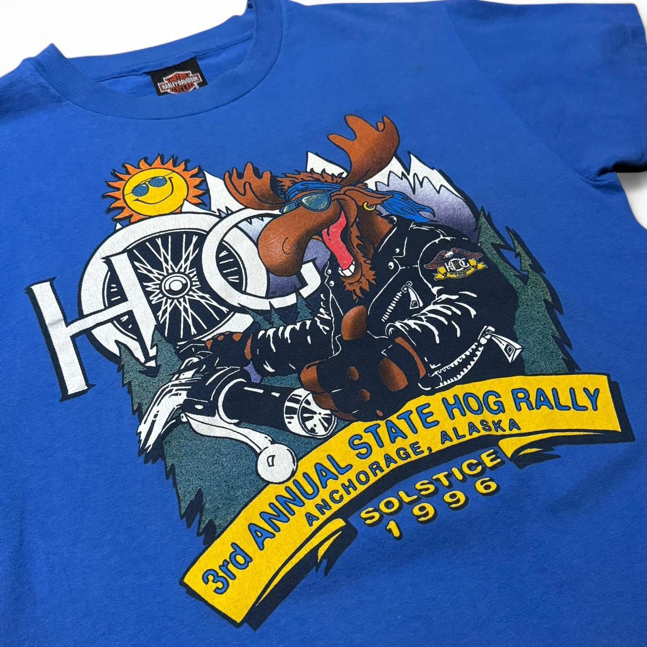 1996 Hog Rally Alaska Harley Owners Tee